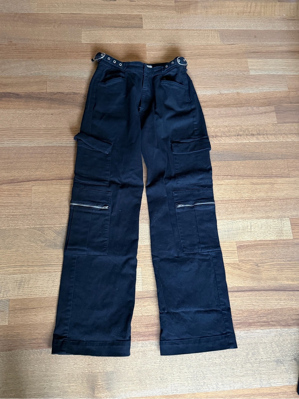 WeWoreWhat Black High-Rise Cargo Pants
